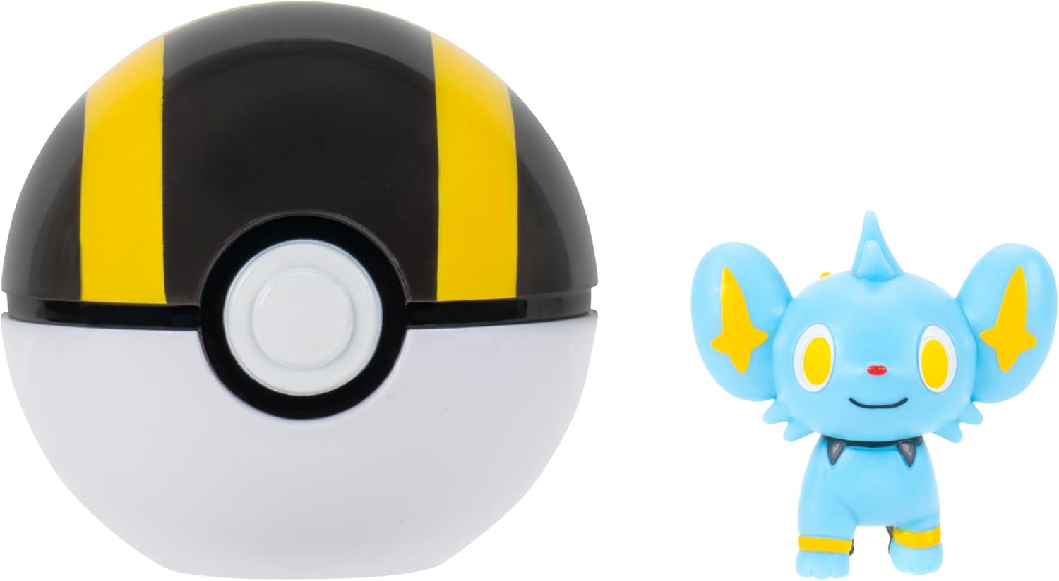 Pokémon PKW4607 - Clip 'N' Go Pokéball - Sheinux and Ultraball, Official Pokéball with Movable 5 cm Figure