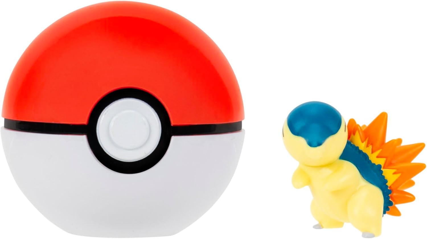 Pokémon Clip ‘N’ Go Cyndaquil and Poké Ball - Includes 2-Inch Battle Figure and Poké Ball Accessory