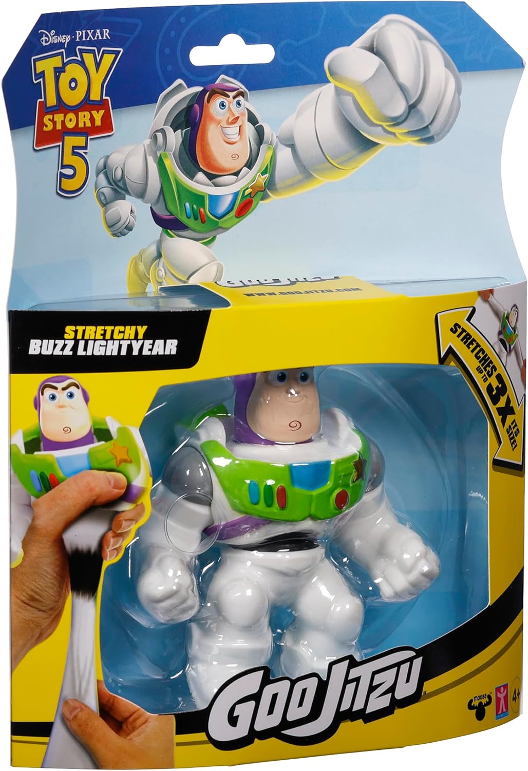 Goo Jitzu et Disney Pixar Toy Story Personnages extensibles, Buzz l'éclair, Boisé, Remplissage Goo, Super Extensible