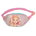 Depesche 14108 TOPModel Music Cross Bag in Pink, Apricot and Turquoise with Model Motif and Glitter, Shoulder Bag with Adjustable Shoulder Strap
