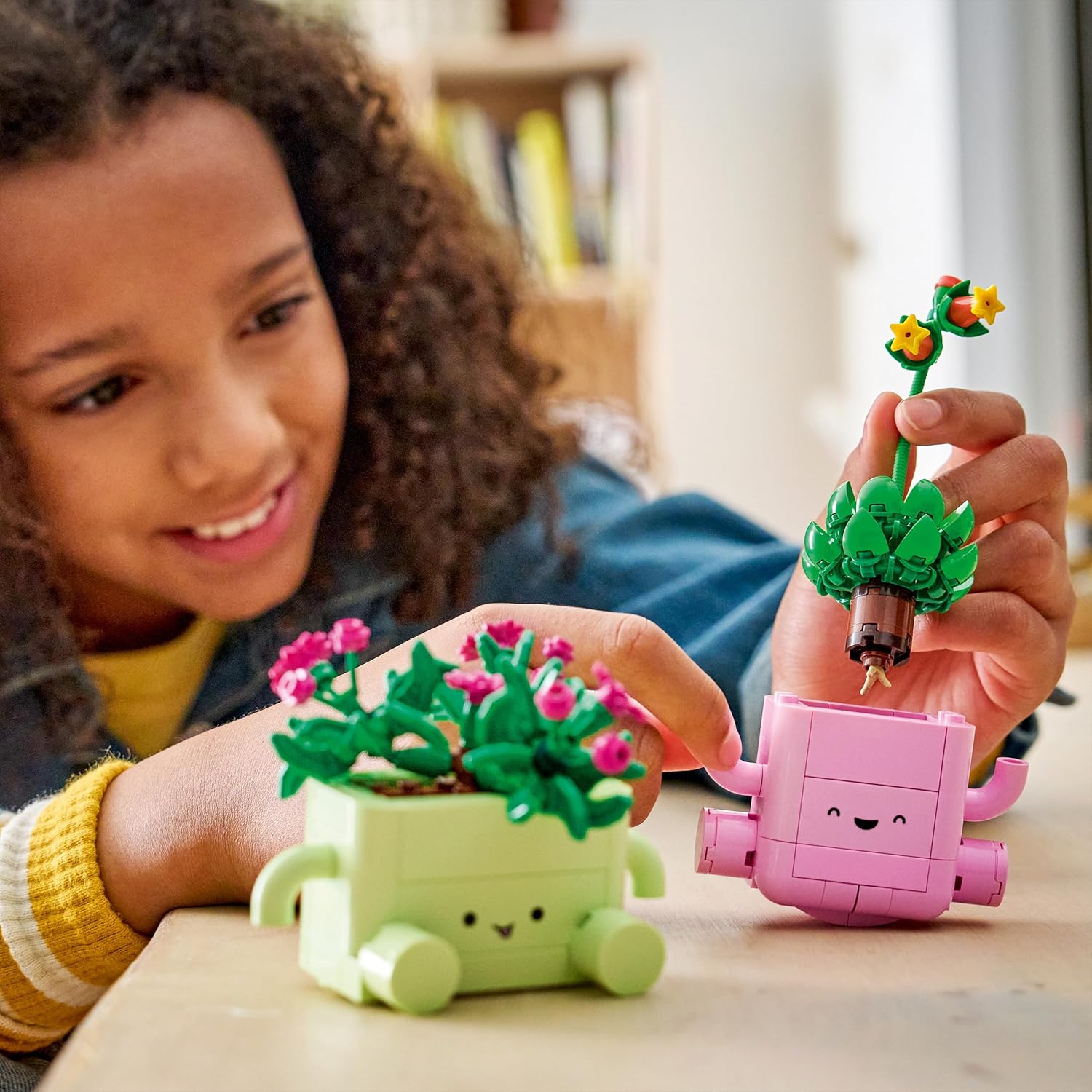 LEGO Botanicals Schommelende Plantjes - Kunstplanten Bouwpakket voor Kinderen en Volwassenen - Incl. 2 Nepplanten en 2 Pastelgekleurde Potten - Slaapkamerdecoratie - DIY Cadeau vanaf 9 Jaar - 11506