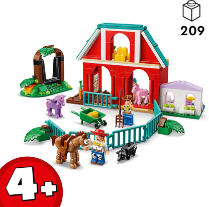 LEGO|Disney Pixar Blaze's Horse Ranch Toy - incl. Woody & Jessie Minifigures plus 2 Horses, Pegasus & Pig Animal Figures - Gift for 4+ Year Old Girls, Boys & Toy Story 5 Fans - 43304