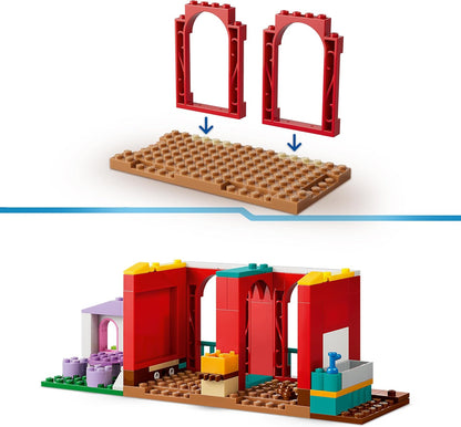 LEGO|Disney Pixar Blaze's Horse Ranch Toy - incl. Woody & Jessie Minifigures plus 2 Horses, Pegasus & Pig Animal Figures - Gift for 4+ Year Old Girls, Boys & Toy Story 5 Fans - 43304