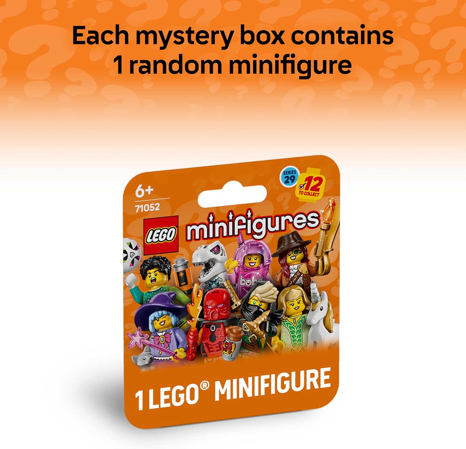 LEGO Minifigures Series 29 - Blind Box - Get 1 of 12 Collectible Toys - Figures incl. Football Goalkeeper & Unicorn Elf - Party Bag Fillers for 6+ Year Old Boys & Girls - 71052