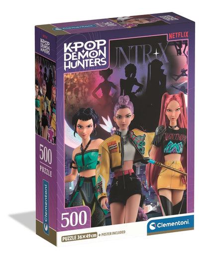 Clementoni Kpop Demon Hunters Puzzle 500 Teile Erwachsene - Puzzle Erwachsene in 49 x 36 cm - Puzzle Erwachsene anspruchsvoll von Clementoni 35626