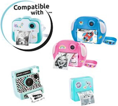 Photo Creator Instant Camera Refill 10 Pack, Photo Creator, Over 700 Prints, Instantly Dry, Personalise Prints with Cool Stickers!, White (CLK 005