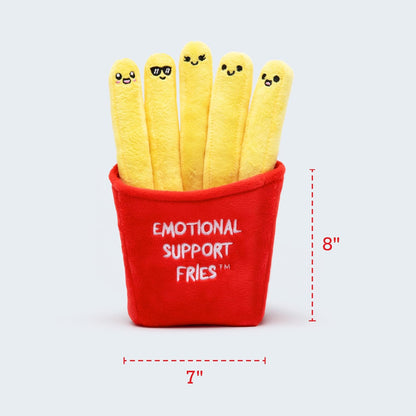 WHAT DO YOU MEME? Emotional Support Fries - Size Large - The Original Viral Cuddly Plush Comfort Food, Unique Gift for Valentine's Day, Birthdays, Christmas, Friendship & Anniversary's