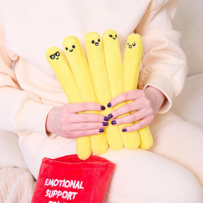 WHAT DO YOU MEME? Emotional Support Fries - Size Large - The Original Viral Cuddly Plush Comfort Food, Unique Gift for Valentine's Day, Birthdays, Christmas, Friendship & Anniversary's
