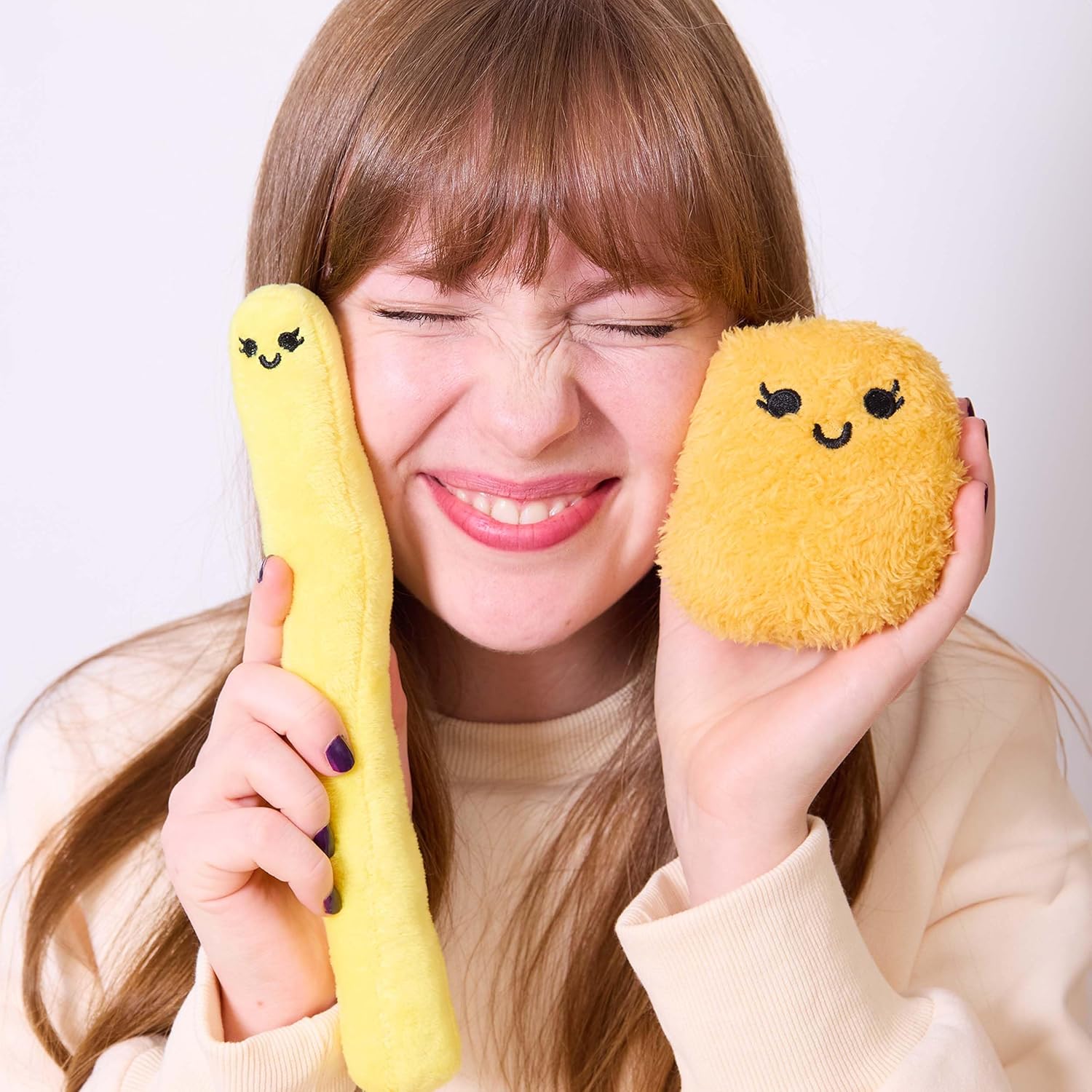 WHAT DO YOU MEME? Emotional Support Fries - Size Large - The Original Viral Cuddly Plush Comfort Food, Unique Gift for Valentine's Day, Birthdays, Christmas, Friendship & Anniversary's