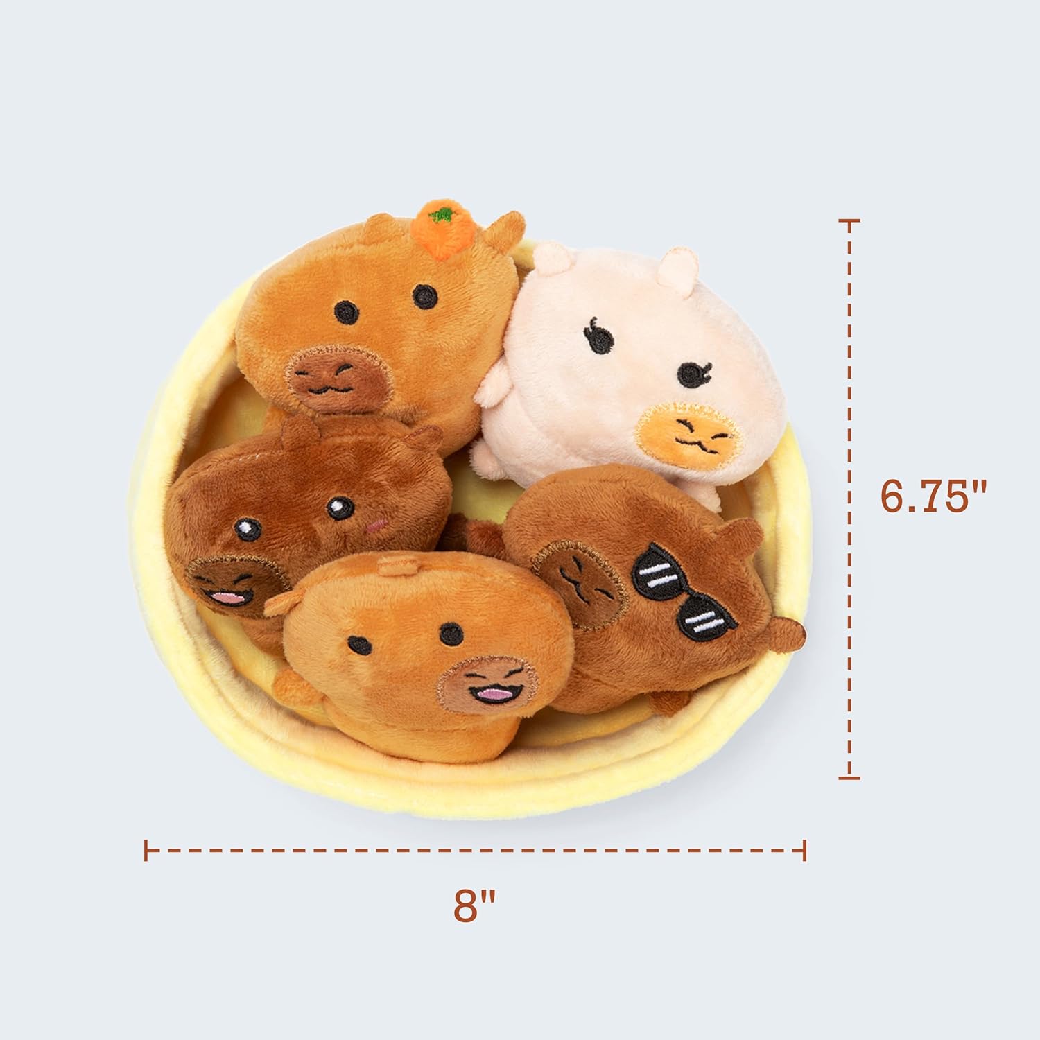 Spectron - Emotional Support Capibaras Knuffels - 6Dlg.