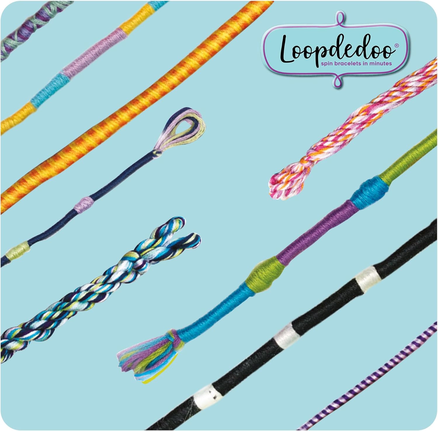 Goliath – LOOPDEDOO, Bracelet Maker voor Kinderen vanaf 8 Jaar, Eenvoudig en leuk weefgetouw, 12 draden 100% katoen inbegrepen, Creatieve activiteit voor jongens & meisjes, Cadeau-idee