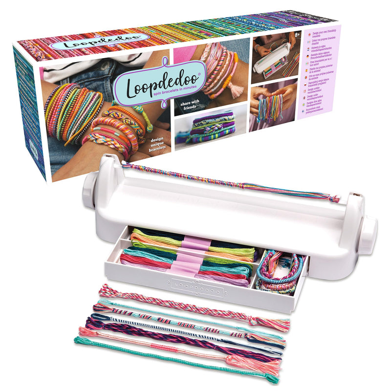 Goliath – LOOPDEDOO, Bracelet Maker voor Kinderen vanaf 8 Jaar, Eenvoudig en leuk weefgetouw, 12 draden 100% katoen inbegrepen, Creatieve activiteit voor jongens & meisjes, Cadeau-idee