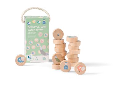 BS Toys – Houten Achtervolgingsspel – Vang Schapen en Vermijd Wolven – 3+ Jaar