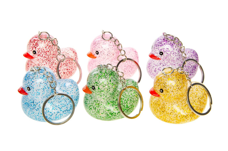 Sleutelhanger Glitter Eend 1 Stuk