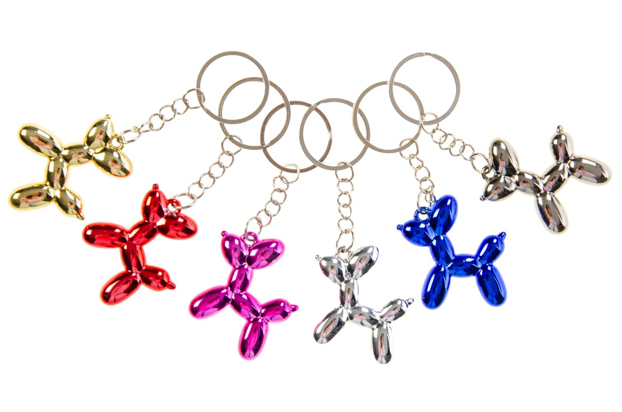 Sleutelhanger Metallic Balloon Hond 1 Stuk