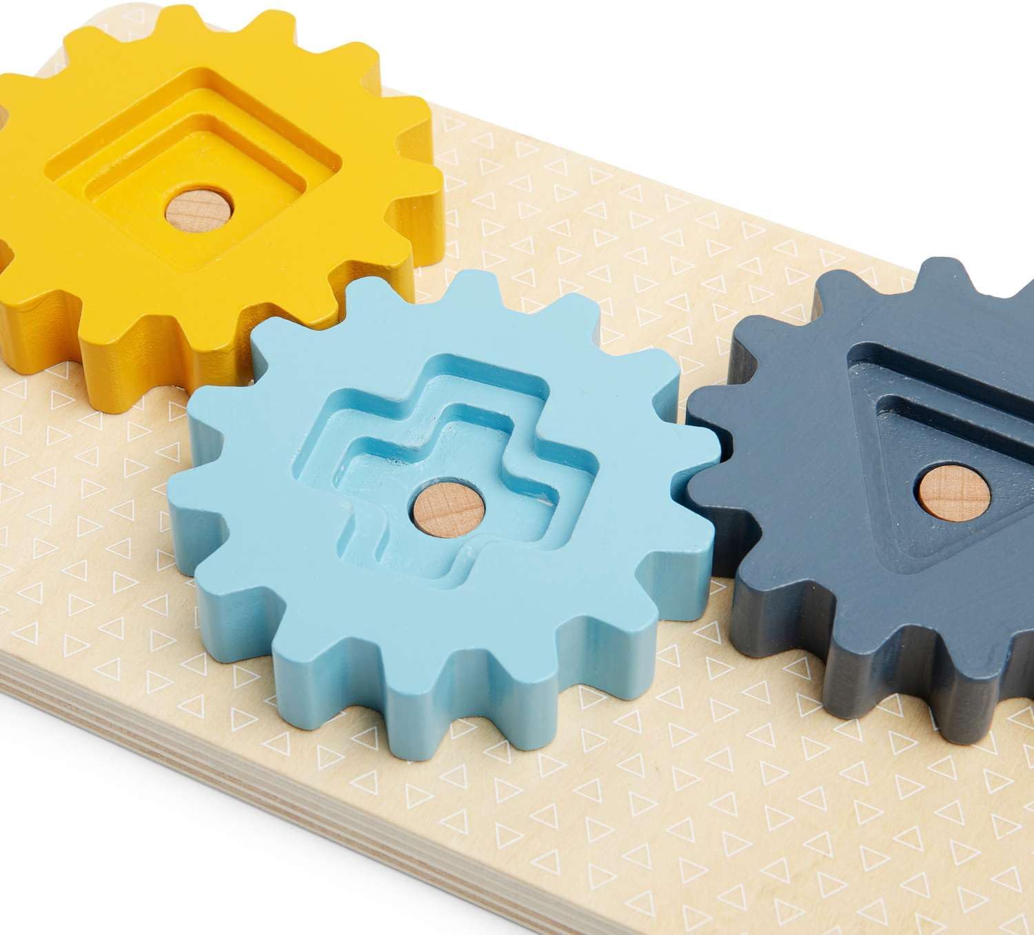 Bigjigs Toys Arctic Animal Cog Puzzles Board - 10-delig houten vorm-matching-spel, duurzame stukken hout met siliconenvormen, baby-peuter Montessori-speelgoed, cadeaus voor 1 2 3 jaar oud