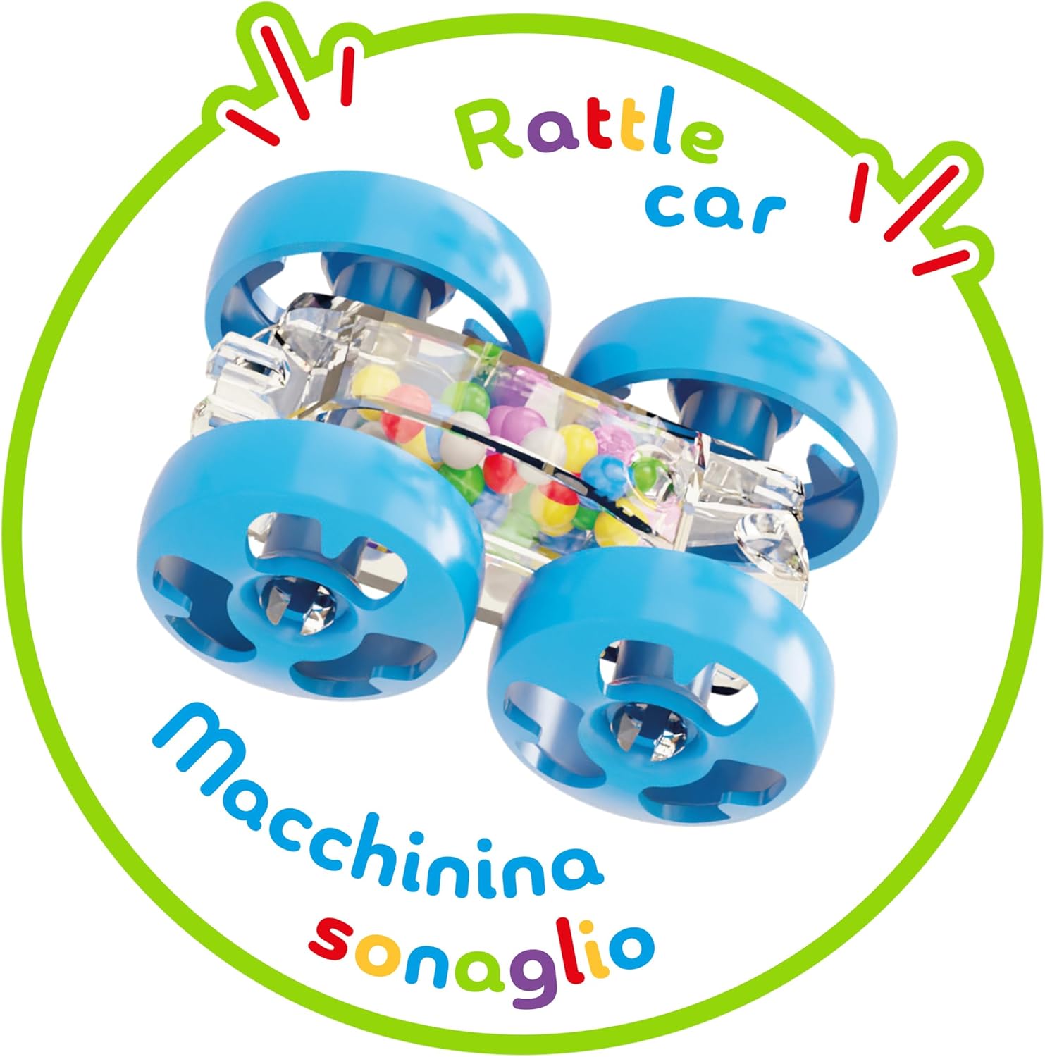 QUERCETTI - Flip Car Race Track Superbaan voor ks en auto's kinderen van 18 maanden + - Montessori-spel - creatief en educatief spel - cadeau voor jongens van 2 tot 3 jaar - speelgoed Made in