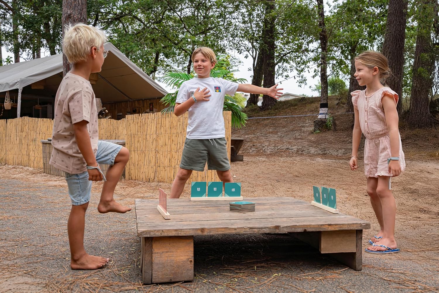 BS Toys – Imitatiespel en observatie – 30 kaarten en 4 bases – 3-4 spelers – vanaf 4 jaar