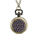 Pizza Slice Food Alloy Clock Vintage Pocket Watch Cute Hang Watches Pendent Necklace