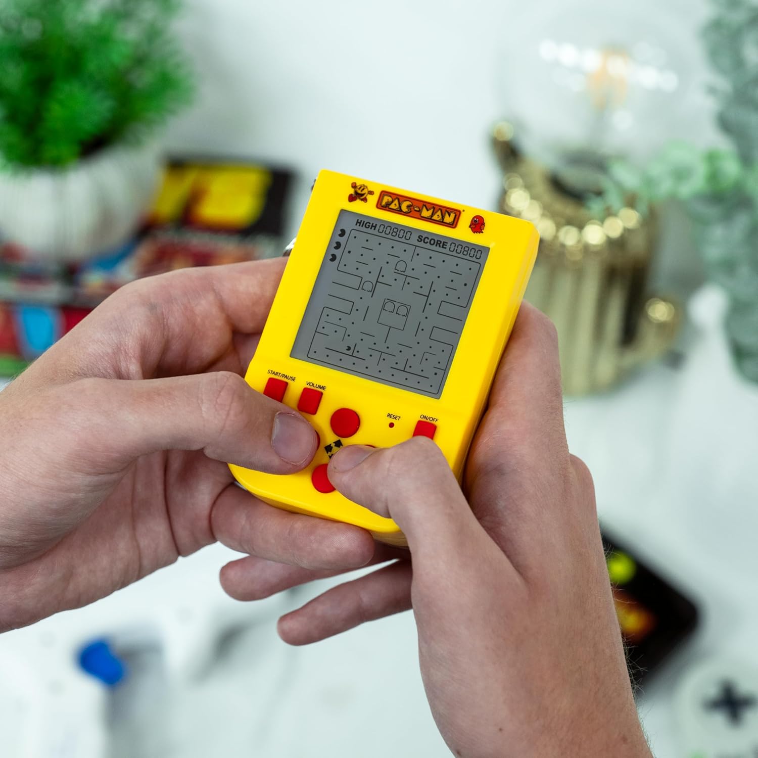 Pac-Man Mini Retro Handheld Video Game Keychain