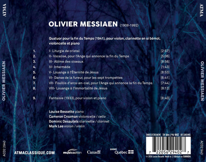 Olivier Messiaen: Quatuor Pour La Fin Du Temps & Fantaisie