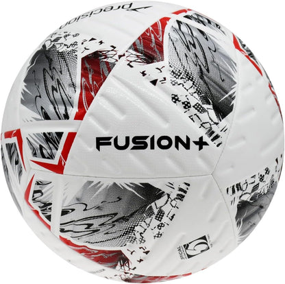 Precision Fusion Plus FIFA Basic Training Football, 12 Panel Textured TPU Match Ball, PU Sealed Seams, Grass 3G Astro