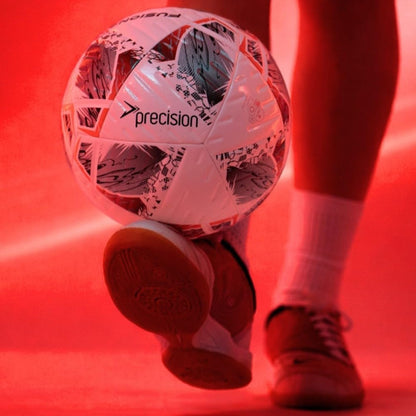 Precision Fusion Plus FIFA Basic Training Football, 12 Panel Textured TPU Match Ball, PU Sealed Seams, Grass 3G Astro