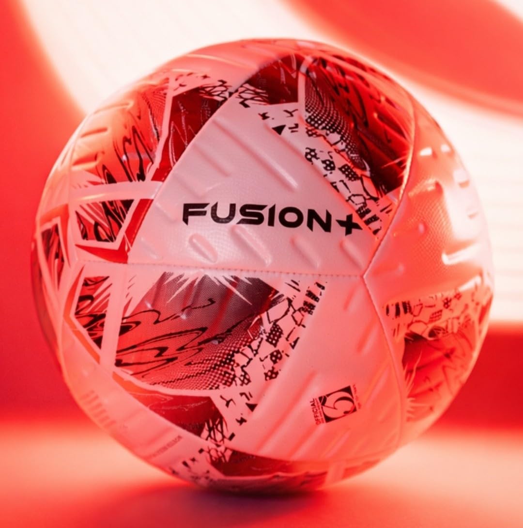 Precision Fusion Plus FIFA Basic Training Football, 12 Panel Textured TPU Match Ball, PU Sealed Seams, Grass 3G Astro