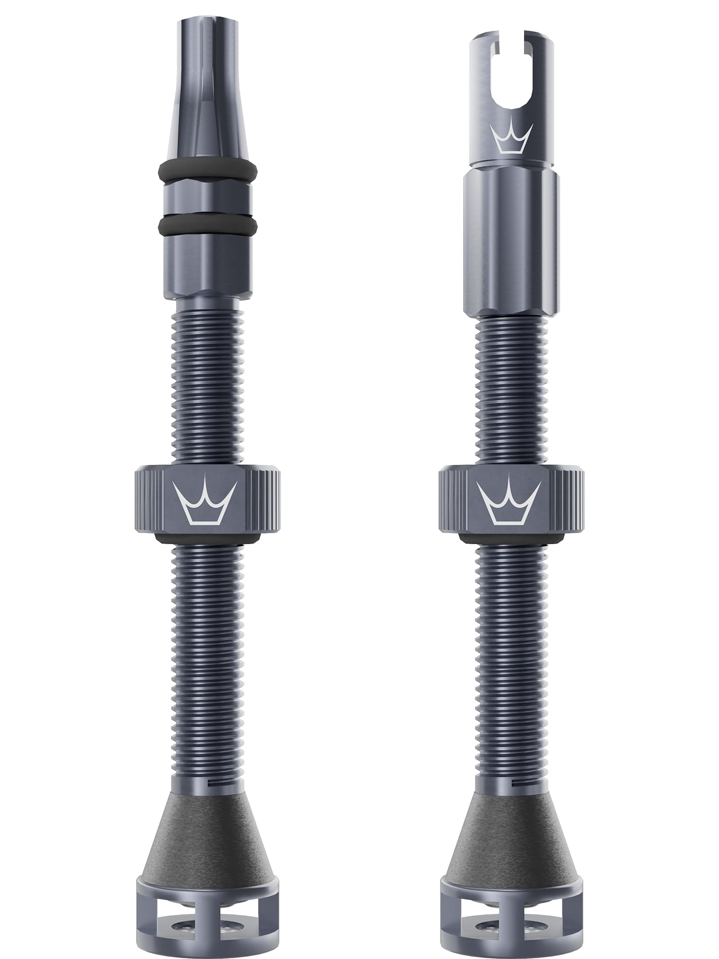 Peaty's Holeshot Fast Flow Tubeless Valves - High Airflow Anti Sealant Clog Design, Fast Tyre Setup, Fully Serviceable 7075 Aluminium, Bike Tyre Valves Compatible with MTB Rim Inserts