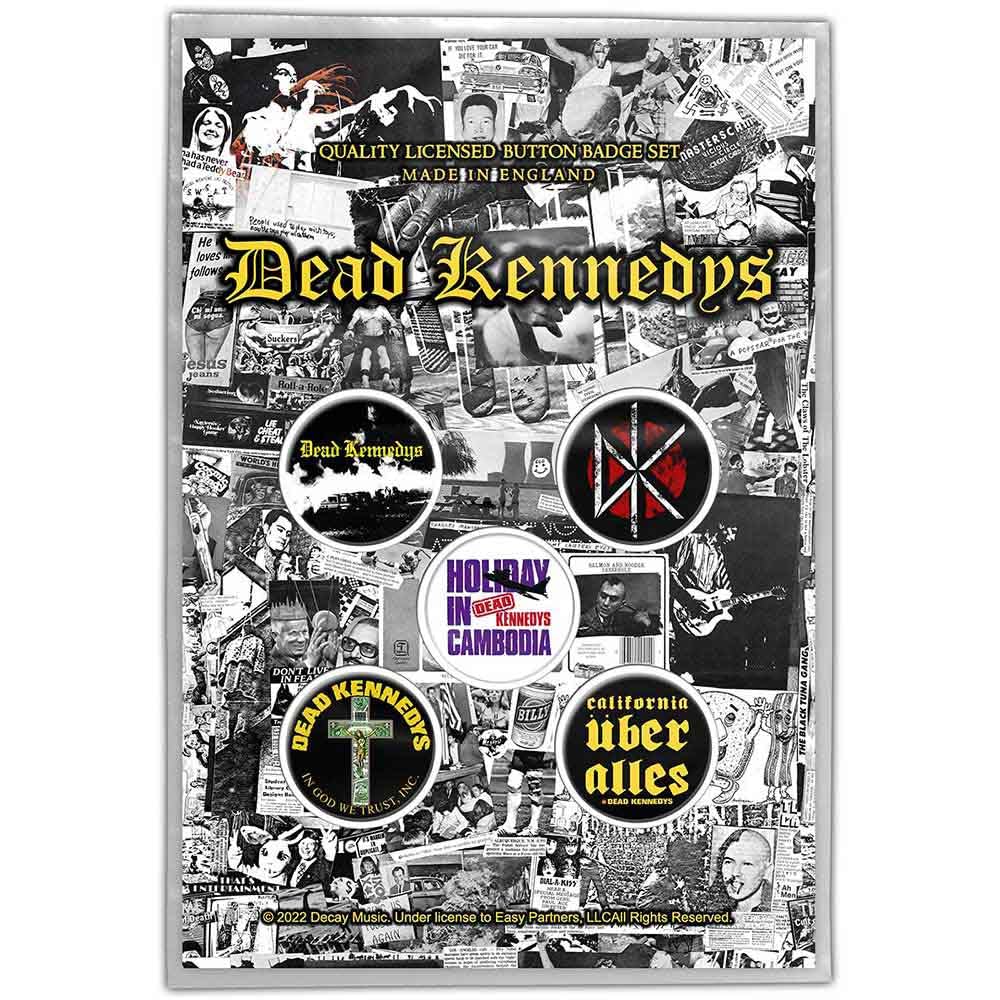 Dead Kennedys Button Pacchetto Spille Fresh Fruit Nuovo Ufficiale Set Of 6 Size One Size