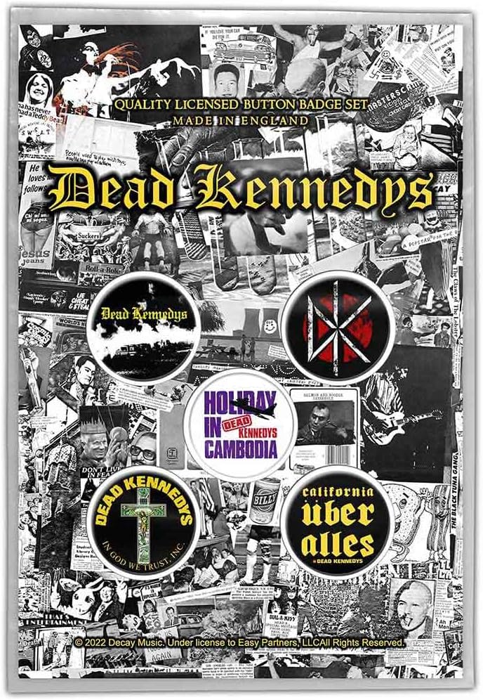 Dead Kennedys Button Pacchetto Spille Fresh Fruit Nuovo Ufficiale Set Of 6 Size One Size