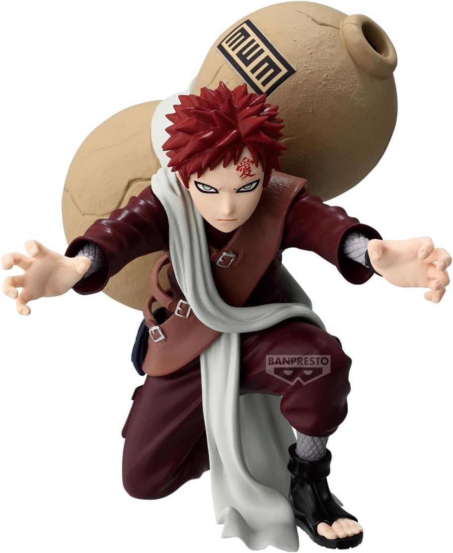 Banpresto Gaara II Naruto Action Figure - Vibration Stars 11 cm - PZ69619P Multicolor - Collectible Figure - Ideal for Naruto Anime Fans
