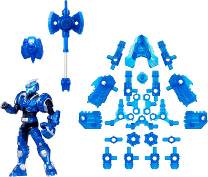Triceratops Pilot TJ - 9.5cm Poseable Action Figure with Interchangeable Armour Pieces and Transforming Accessory, Suitable for Children Ages 6+