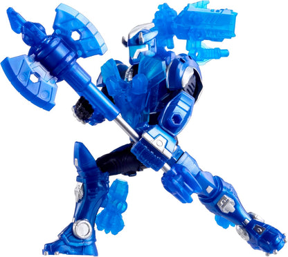 Triceratops Pilot TJ - 9.5cm Poseable Action Figure with Interchangeable Armour Pieces and Transforming Accessory, Suitable for Children Ages 6+