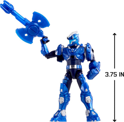 Triceratops Pilot TJ - 9.5cm Poseable Action Figure with Interchangeable Armour Pieces and Transforming Accessory, Suitable for Children Ages 6+