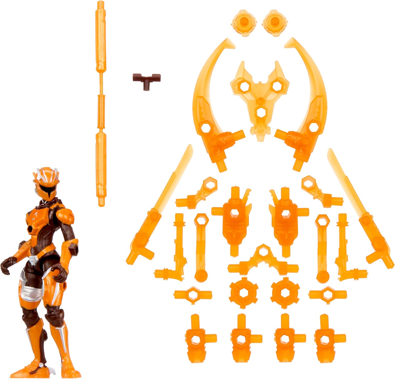 Raptor Pilot Prisca Silva - 9.5cm Poseable Action Figure with Interchangeable Armour Pieces and Transforming Accessory, Suitable for Children Ages 6+