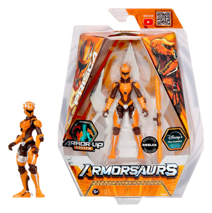 Raptor Pilot Prisca Silva - 9.5cm Poseable Action Figure with Interchangeable Armour Pieces and Transforming Accessory, Suitable for Children Ages 6+