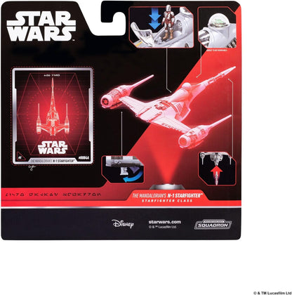 Star Wars™ Micro Galaxy Squadron SWJ0537 - N-1 Sternenjäger des Mandalorianers (Armada Edition) - offizielles 12,5 cm großes Fahrzeug mit 2 Micro-Figuren (2,5 cm