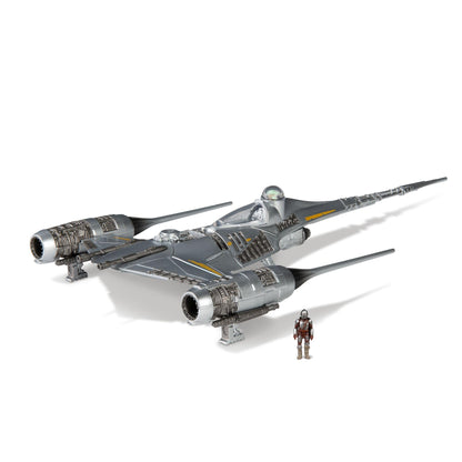 Star Wars™ Micro Galaxy Squadron SWJ0537 - N-1 Sternenjäger des Mandalorianers (Armada Edition) - offizielles 12,5 cm großes Fahrzeug mit 2 Micro-Figuren (2,5 cm