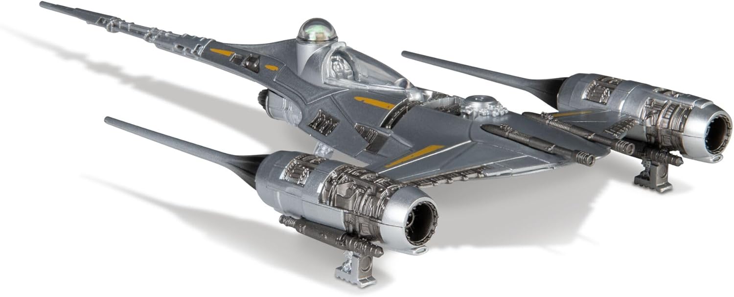 Star Wars™ Micro Galaxy Squadron SWJ0537 - N-1 Sternenjäger des Mandalorianers (Armada Edition) - offizielles 12,5 cm großes Fahrzeug mit 2 Micro-Figuren (2,5 cm