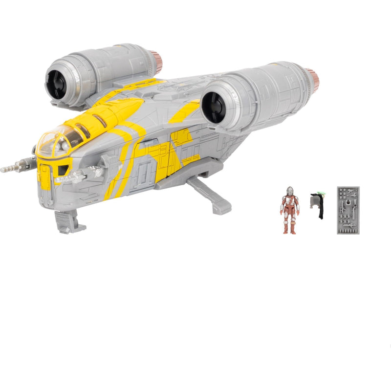 Star Wars™ Micro Galaxy Squadron SWJ0543 - Razor Crest - offizielles 18 cm großes Fahrzeug mit 1 Micro-Figur (2,5 cm