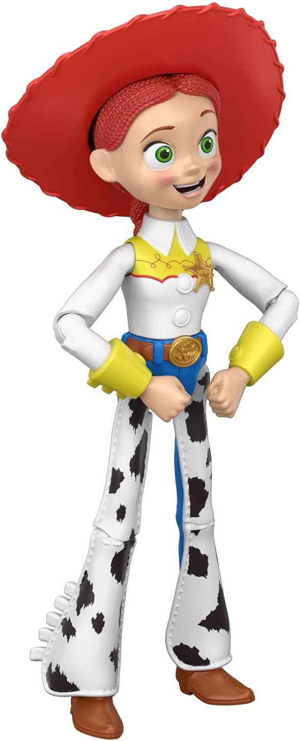 Mattel Disney and Pixar Toy Story 5 Large Scale Jessie Figure, 12 Inch Movie Toy Dancing Cowgirl Move, 12 Points Articulation, Accurate Detail, JKV40