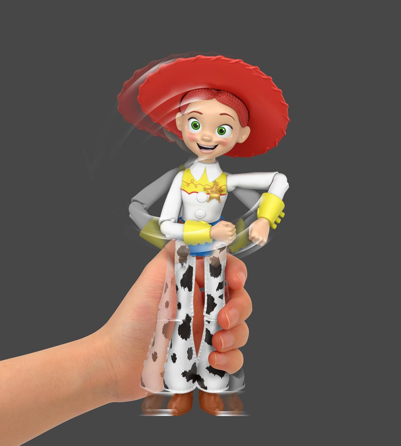 Mattel Disney and Pixar Toy Story 5 Large Scale Jessie Figure, 12 Inch Movie Toy Dancing Cowgirl Move, 12 Points Articulation, Accurate Detail, JKV40