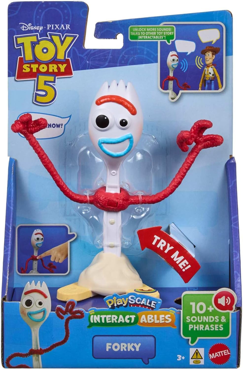 Mattel Disney and Pixar Toy Story 5 Interactables Talking Figures, 7 Inch Playscale, Movie Phrases & Converses with Others in Line, Characters Vary, JKV29