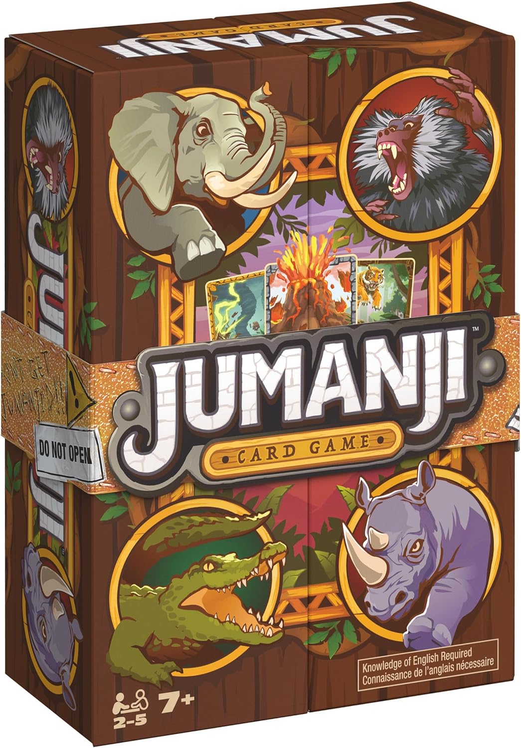 Spin Master Games, Jumanji Card Game, Experience the Thrilling Adventure Based on The Action-Comedy Movie, Take on Jungle Challenges for Kids, Adults & Family Game Night, 2-5 Players, for Ages 7 & Up