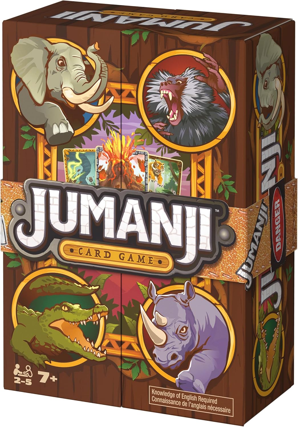 Spin Master Games, Jumanji Card Game, Experience the Thrilling Adventure Based on The Action-Comedy Movie, Take on Jungle Challenges for Kids, Adults & Family Game Night, 2-5 Players, for Ages 7 & Up