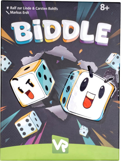 Biddle Semi-Cooperative Bluffing and Betting Card Game, for 2–5 Players, Ages 8+