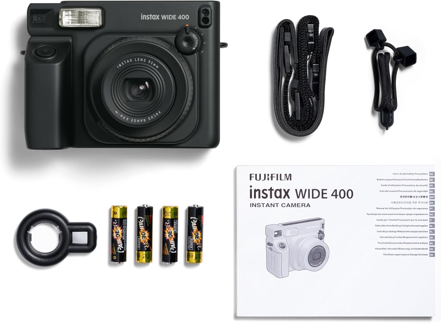 Fuji - Instax Wide 400 Instant Camera Black