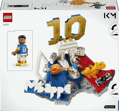 LEGO Editions Kylian Mbappé – Voetbalhoogtepunten - 3D-Bouwpakket voor Kinderen met Verzamelbaar Voetbalpoppetje - Kinderkamer Decoratie - Cadeau voor Jongens, Meisjes en Fans vanaf 10 Jaar 43013