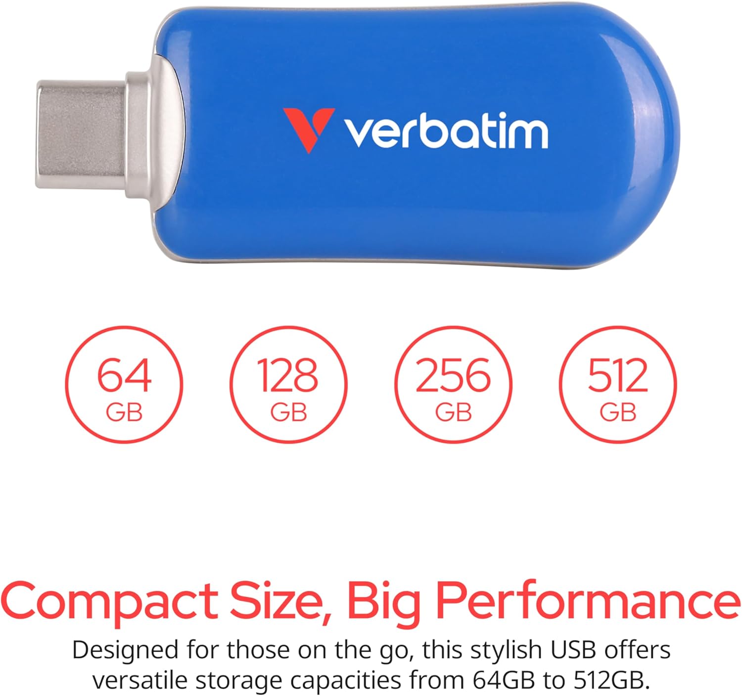 Plectra USB-C Flash Drive Blue 256GB